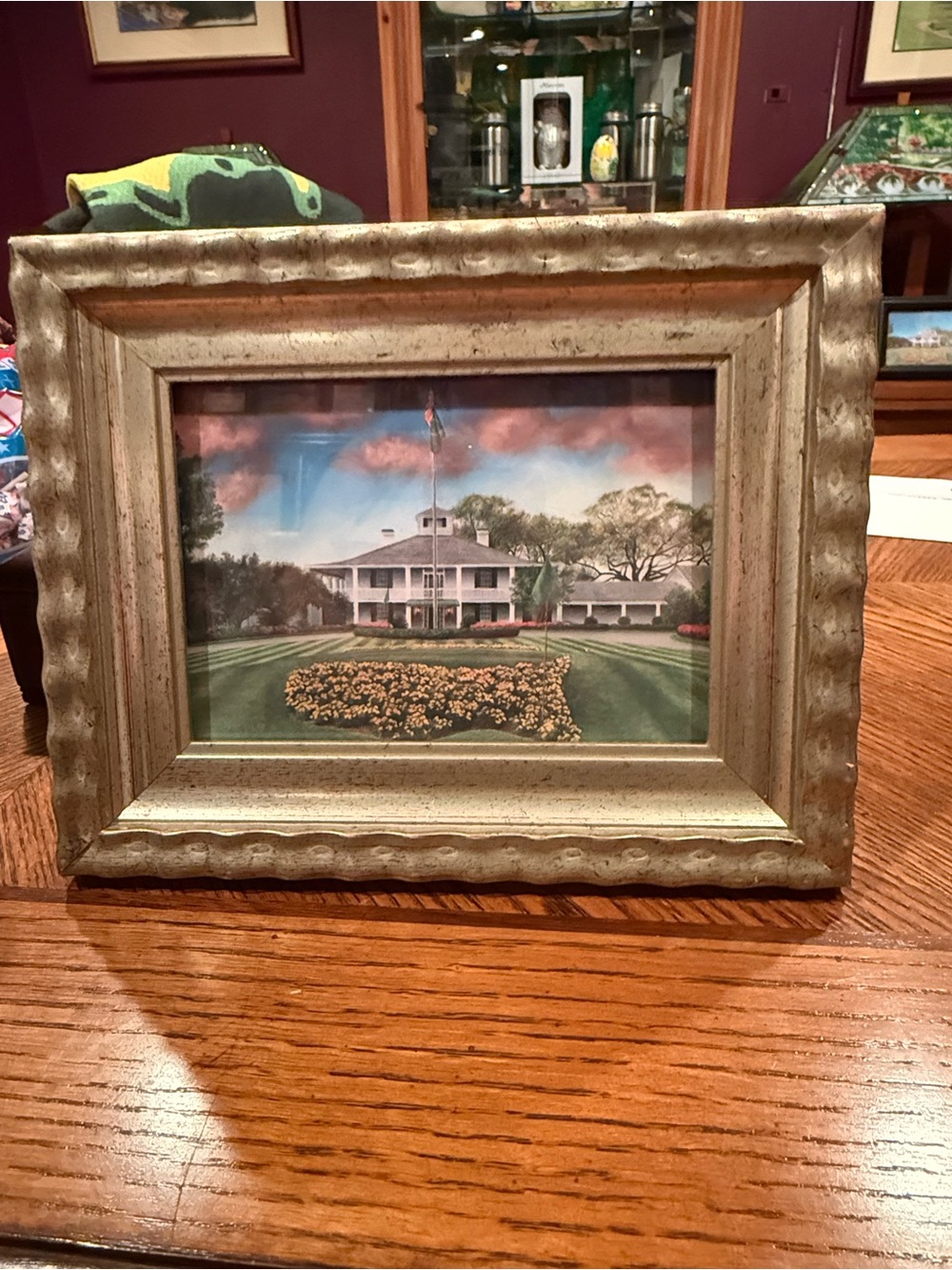 Augusta National Clubhouse framed Vintage Gold Toned Decorative Frame 5x7
